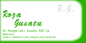 roza gusatu business card